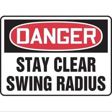 Accuform OSHA DANGER SAFETY SIGN STAY CLEAR FRMEQM124XT FRMEQM124XT